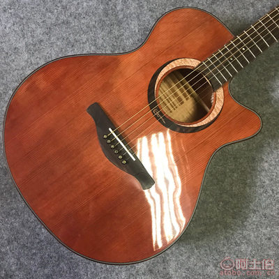 匠心獨(dú)韻 凱峰KF-402S民謠吉他，云杉桃花芯擦色復(fù)古的藝術(shù)之聲